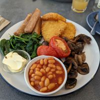 Full vegan brea at Count House Café in Pendeen