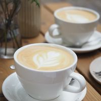 Oat latte at Etapa in Prague