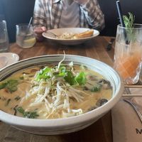 I think it’s a New menu item. It’s a tofu curry with rice noodle. 100% vegan 200% delicious .  at Moxie's in Moncton