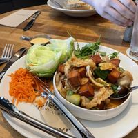 Tofu lettuce wrapps  at Moxie's in Moncton