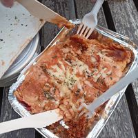 Lasagna at La Petita Vegana  in Barcelona