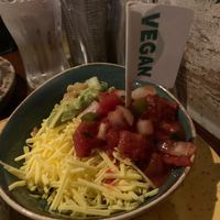 Side with fajitas, all vegan  at Chiquito in Patchway