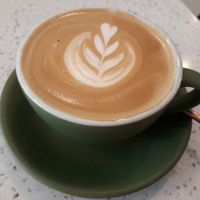 Latte at Nature's Charm in Bangkok