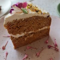 Carrot cake at Nature's Charm in Bangkok