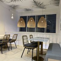 Upstairs seating  at Nature's Charm in Bangkok