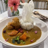 Katsu curry (heavenly, but spicy)  at Nature's Charm in Bangkok