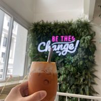 Thai milk tea   at Nature's Charm in Bangkok