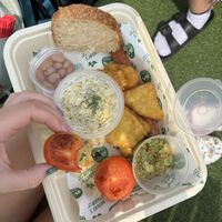 No mushroom or bacon; on Grab   at Nature's Charm in Bangkok