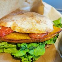 Puccia vegetariana at Caffé La Feltrinelli in Florence