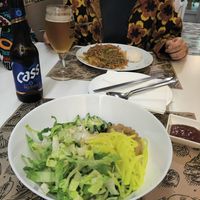 Vegan bibimbap at Dokdo Korea in Madrid