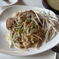 Pad Thai with soy chicken   at Pom's Thai Taste Restaurant and Noodle House in Portland