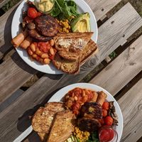 Breakfast at Earth Arts & Culture Cafe in Brighton