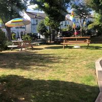 Outside tables at Earth Arts & Culture Cafe in Brighton