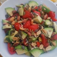 Watermelon salad at Picnic in Noto
