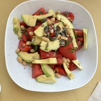 Watermelon salad  at Picnic in Noto