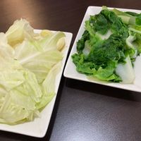 Boiled vegetables, 2 orders (湯青菜) at Shi-A-Wa-Se in Taipei