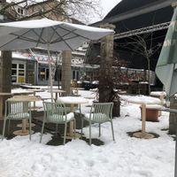 Innenhof Plätze / seating outside  at Villa Kalka in Cologne