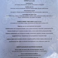 Full menu (July 2021) at  Bistro VéLO in Antwerpen