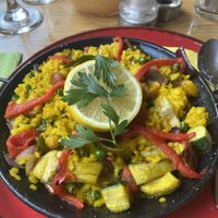 Veg paella   at Ego Mediterranean in Lytham St Annes