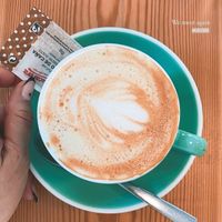 Oat milk flat white deliciousness  at Holbox in Valencia