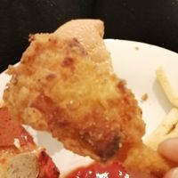 The drumstick had a little stick. Felt too realistic at first but the taste and textute was so good. at Veggie Master in Derby