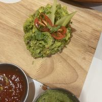 Guacamole and salsas  at Belenty's Love in Fort Worth