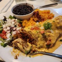 Beef chimichanga dish at Belenty's Love in Fort Worth