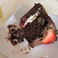 Strawberry chocolate cake  at Belenty's Love in Fort Worth