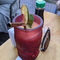 Passionfruit daiquiri at Kambo Vegan Sushi in Santiago