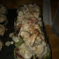 Ceviche roll  at Kambo Vegan Sushi in Santiago