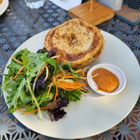 Mushroom pie at Cafe Stepping Stone in Canberra