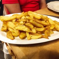 Fried potatoes at Gia Mas Taverna in Poros