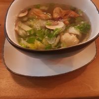 Vorsuppe mit Teigtaschen at Com Chay in Mannheim