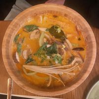 Curry soup and noodles at Com Chay in Mannheim