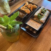 Vegane Garnelen und Sommerrollen  at Com Chay in Mannheim