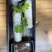 Rolls with Hoi Sin sauce  at Com Chay in Mannheim