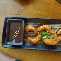 Vegan shrimp entry at Com Chay in Mannheim