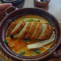 Curry with rice and vegan duck at Com Chay in Mannheim