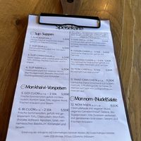 Menue  at Com Chay in Mannheim