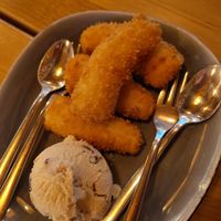 The weird fried banana at Com Chay in Mannheim