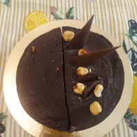 Vegan ice cream cake at Gelateria Stefino in Bologna