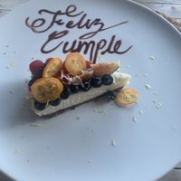 Lemon pie  at Lido Beach Club  in Playa Del Carmen