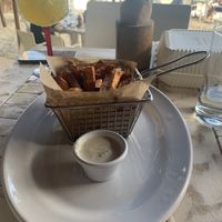 Fried sweet potatoes  at Lido Beach Club  in Playa Del Carmen