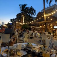 Nice setting -- right on the beach/sand at Lido Beach Club  in Playa Del Carmen