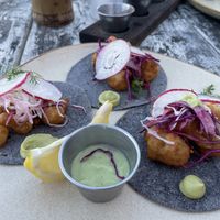 Baja Style Tacos   at Lido Beach Club  in Playa Del Carmen