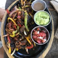 Veggie fajitas   at Lido Beach Club  in Playa Del Carmen