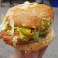 Fiery Mexican Chick'n burger at Awesome Chips in Birmingham