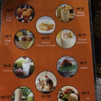 Some of the drinks and desserts  at  Awatif Cafe in Perhentian Islands