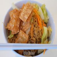 Morning breakfast at Loving Hut - International Plaza in Central Singapore