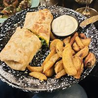 Wrap with tempeh  at Casa Bruja in Montevideo